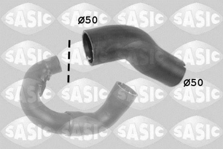 Патрубок інтеркулера FIAT DOBLO (KR?TKI) FI50 SASIC 3336204 (фото 1)