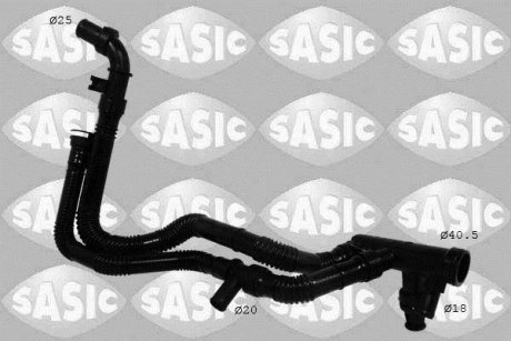 Шланг резиновой системы охлаждения SASIC 3400046 (фото 1)