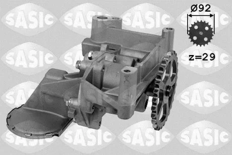 Масляний насос CITROEN AX, BX, C15, C15/MINIVAN, SAXO, XSARA, XSARA PICASSO, ZX, PEUGEOT 106 I, 106 II, 106 II/HATCHBACK, 205 I, 205 II, 206, 306, 309 II, 405 II 1.4/1.5D/1.6 04.83- SASIC 3650004