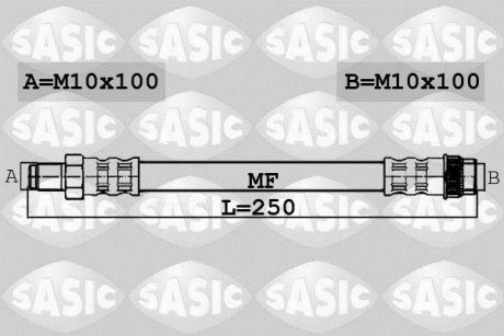 Шлангопровод SASIC 6604037 (фото 1)