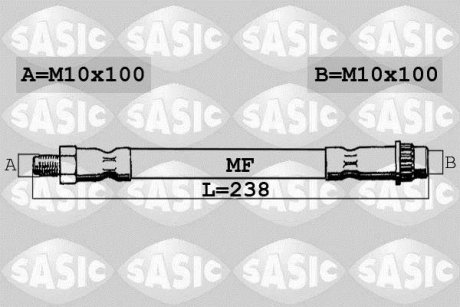 Шланг гальмівний SASIC 6606013