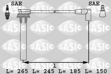 Дроти запалення, набір SASIC 9286029