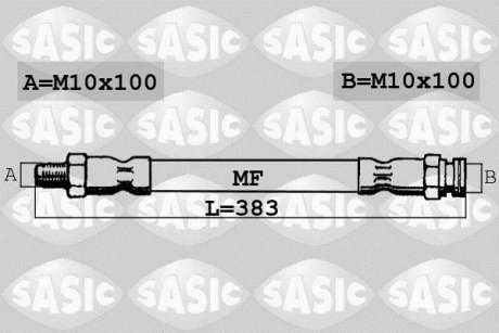 Шланг гальмівний SASIC SBH6310