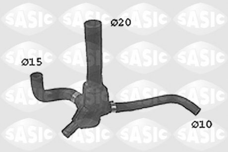 Патрубок системы охлаждения SASIC SWH4279 (фото 1)