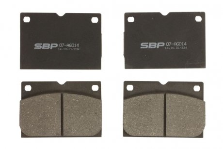 Тормозные колодки, дисковые. SBP 07-AG014 (фото 1)