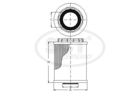 Масляный фильтр SCT / Mannol SH 4033 P