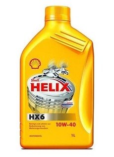 Моторное масло Helix HX6 10W-40 полусинтетическое 1 л SHELL 550039790