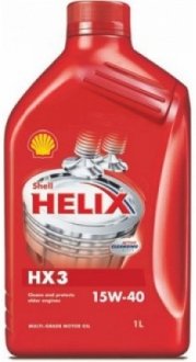 Моторна олія Helix HX3 15W-40 мінеральна 1 л SHELL 550039969 (фото 1)