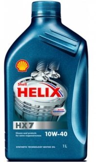 Моторное масло Helix HX7 10W-40 полусинтетическое 1 л SHELL 550040293 (фото 1)