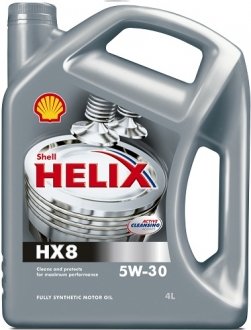 Моторное масло Helix HX8 Synthetic 5W-30 синтетическое 4 л SHELL 550040422