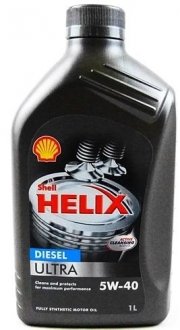 Моторна олія Helix Diesel Ultra 5W-40 синтетична 1 л SHELL 550040551 (фото 1)
