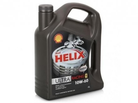 Моторное масло Helix Ultra Racing 10W-60 синтетическое 4 л SHELL 550040622 (фото 1)