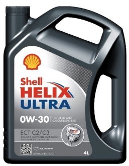 Олія Helix Ultra ECT С2/С3 0W-30 (4 л) SHELL 550042353