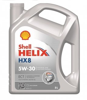 Моторна олія Helix HX8 ECT 5W-30 синтетична 5 л SHELL 550048100 (фото 1)