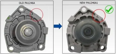 Насос охолоджуючої рідини, з ущільненням ALFA ROMEO 147, 156, 159, 166, BRERA, GIULIA, GIULIETTA, GIULIETTA/HATCHBACK, GT, MITO, SPIDER, STELVIO CHEVROLET IMPALA, MALIBU 1.6D-5.7 03.96- SIL PA1246A1
