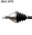 Приводний вал передн Лів 499мм AUDI A1, SEAT IBIZA IV, IBIZA IV SC, IBIZA IV ST, SKODA FABIA III, RAPID, VW POLO V 1.2/1.4/1.6 03.08-12.22 SKF VKJC4971 (фото 2)