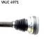 Приводний вал передн Лів 499мм AUDI A1, SEAT IBIZA IV, IBIZA IV SC, IBIZA IV ST, SKODA FABIA III, RAPID, VW POLO V 1.2/1.4/1.6 03.08-12.22 SKF VKJC4971 (фото 3)