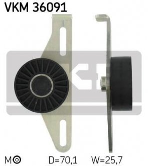 Натяжной ролик, поликлиновой ремень SKF VKM36091