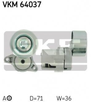 Натяжной ролик, поликлиновой ремень SKF VKM64037