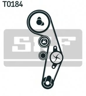 К-кт. ГРМ (рем.+3шт. ролик+ крепеж) 1,9TDI:Passat SKF VKMA 01943