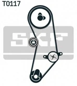 Ремінь ГРМ (набір) SKF VKMA02201