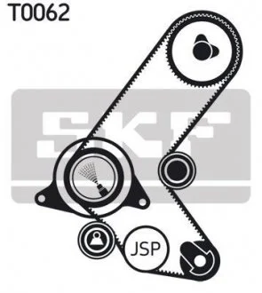 Ремінь ГРМ (набір) SKF VKMA 05213