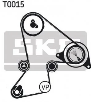 Ремінь ГРМ (набір) SKF VKMA 06214