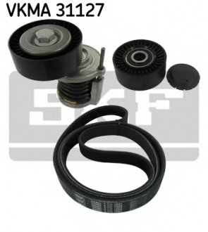 Ремень поликлиновой, комплект (ролики + ремень) SKF VKMA31127 (фото 1)