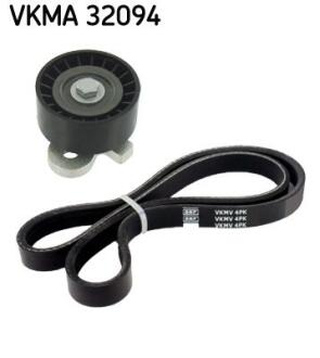 Комплект поликлинових ременів (з роликами) FIAT SEICENTO / 600 1.1 01.98-01.10 SKF VKMA32094 (фото 1)