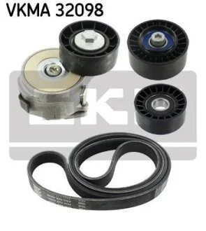Комплект поликлинових ременів (з роликами) ALFA ROMEO 159 1.9D 09.05-11.11 SKF VKMA32098