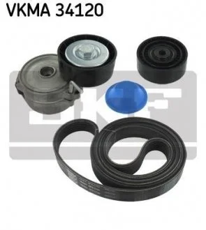 Поликлиновой ременный комплект SKF VKMA 34120
