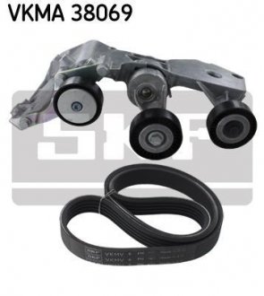 Полікліновий ремінний комплект SKF VKMA 38069