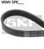 Поліклиновий ремінь (5PK897) MITSUBISHI ASX, LANCER VIII, NISSAN PIXO, OPEL AGILA, SUZUKI ALTO VII, SPLASH, SWIFT III, SWIFT IV 1.0-1.6LPG 01.08- VKMV5PK897