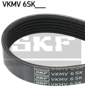 Ремінь поліклиновий elast. C-MAX II/FOCUS III SKF VKMV6SK1030 (фото 1)