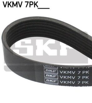 Поліклиновий ремінь (7PK1801) LAND ROVER DEFENDER, DISCOVERY II 2.5D 06.98-02.16 SKF VKMV7PK1801