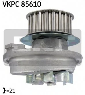 Насос охолоджуючої рідини, з ущільненням OPEL ASTRA F, CALIBRA A, KADETT E, VECTRA A 2.0 12.87-01.98 SKF VKPC 85610