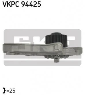 Насос охолоджуючої рідини, з ущільненням KIA CLARUS, RETONA, SHUMA II, SPORTAGE, MAZDA 626 III, B-SERIE 1.8/2.0/2.2D 01.85-08.04 SKF VKPC94425