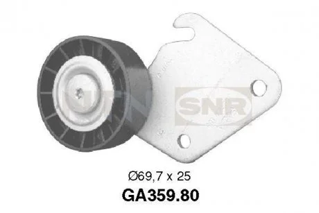Паразитний / ведучий ролик, поліклиновий ремінь SNR NTN GA359.80