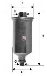 Фільтр палива SOFIMA S 1661 B