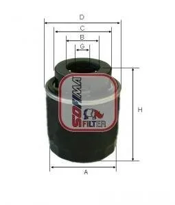 Масляний фільтр AUDI A1, A3, SEAT ALHAMBRA, ALTEA, ALTEA XL, IBIZA IV, IBIZA IV SC, IBIZA IV ST, LEON, TOLEDO IV, SKODA FABIA II, OCTAVIA II, RAPID, ROOMSTER 1.2-1.6LPG 04.07-12.22 SOFIMA S3573R