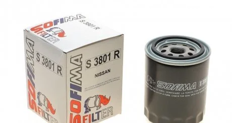 Фильтр масляный NISSAN "1,6-2,0 "93-01 SOFIMA S3801R