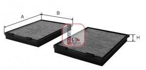 Фильтр воздуха салона, угольный /2SZT/ BMW 7 E65,E66 05- SOFIMA S4240CA