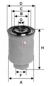 Топливный фильтр SOFIMA S 4392 NR (фото 1)