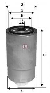 Топливный фильтр SOFIMA S 4394 NR (фото 1)