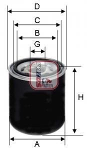 Фільтр вологовідділювача Iveco Eurocargo 91-/Crossway 16-/Renault Agora 96- SOFIMA S7A66A (фото 1)