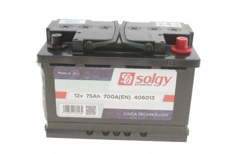 Стартерная батарея (аккумулятор) Solgy 406013