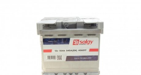 Стартерная батарея (аккумулятор) Solgy 406017 (фото 1)