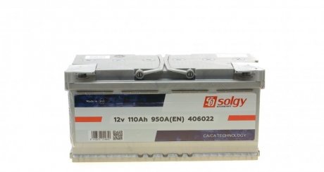 Стартерна батарея (акумулятор) Solgy 406022 (фото 1)