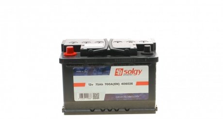 Стартерная батарея (аккумулятор) Solgy 406026