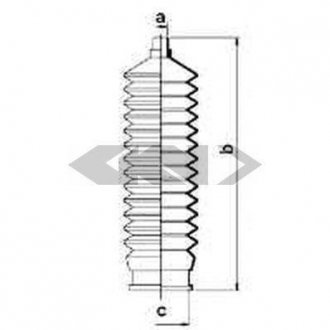 Пильовик кермової рейки SPIDAN 83562
